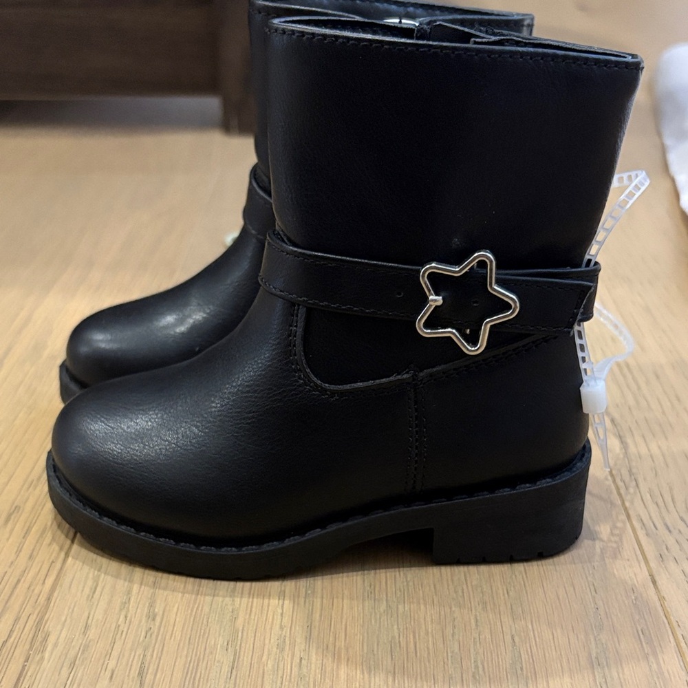 Brand New Jellypop Toddler Black Boots Size 6M